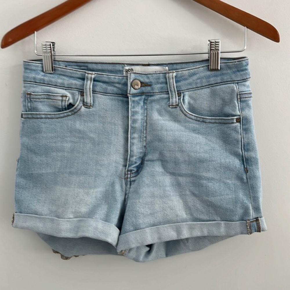 RSQ denim jean shorts high‎ rise cuff sold at tillys